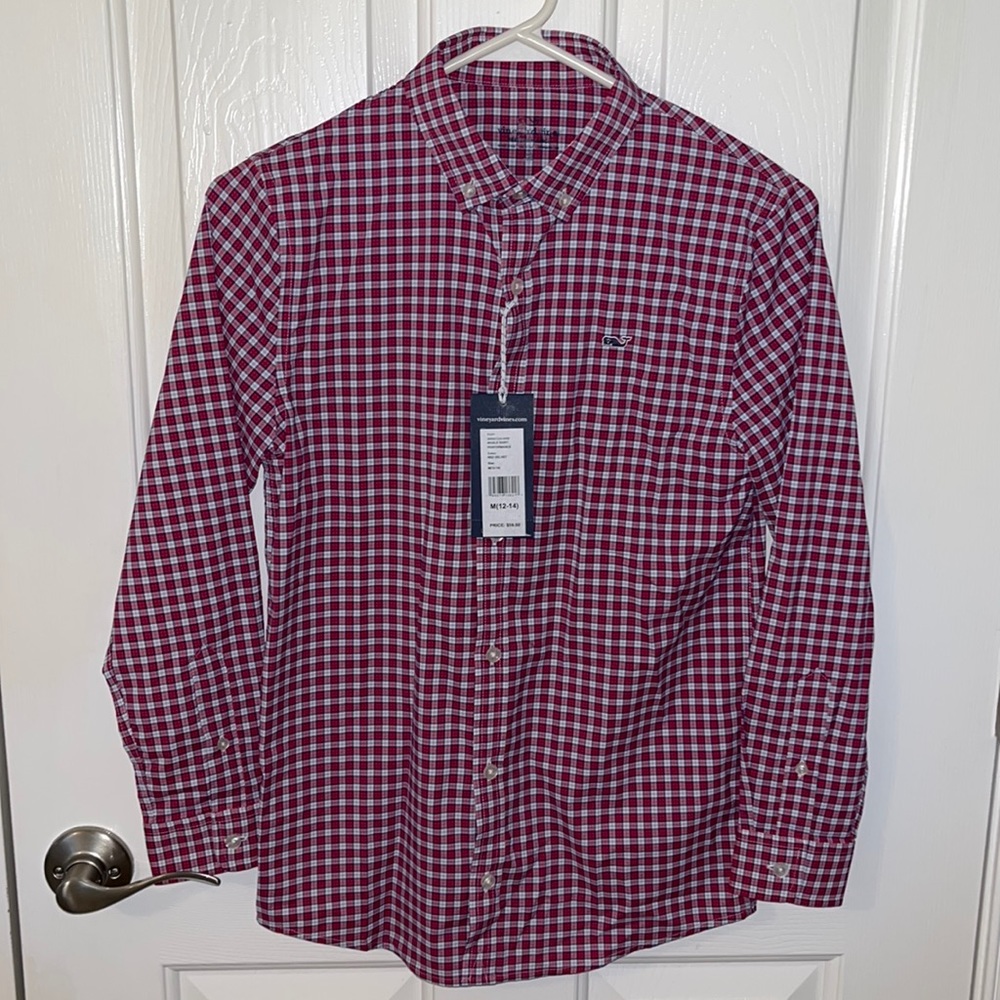 Boys vineyard vines long sleeve button down
